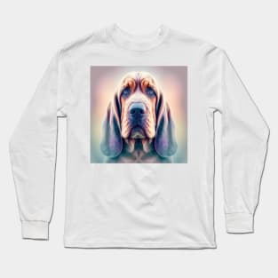 A Fractal Design of A Bloodhound Long Sleeve T-Shirt